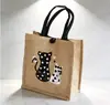 Bolsa Tote de Linho da Fábrica Original Bolsa de Trabalho Feminina Material de Algodão e Linho Grande Capacidade Bolsa de Mão