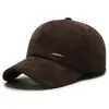 Nuevo sombrero casual para hombre, gorra de béisbol de pana estilo coreano con protección para las orejas, pana de algodón engrosada, tamaño ajustable