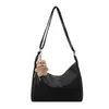 Bolsa tote de grande capacidade para o dia a dia de mulheres, nova coleção outono 2026, moderna, de nicho, leve e versátil, com alça de ombro