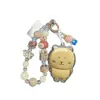Novo Modelo Ouro Puro 999 Chiikawa Usagi Chiikawa Corrente para Celular Chaveiro Pingente de Bolsa Corrente de Contas