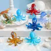 Adornos Decorativos de Pulpo Flamenco Adornos Creativos de Dibujos Animados Lindos Adornos de Escritorio Animales de Vidrio