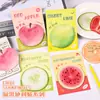 Notas Adhesivas de Frutas de Dibujos Animados Estilo Ins Etiquetas de Notas para Estudiantes Pegatinas Memo de Mensajes Marcador de Oficina Pegatinas Reutilizables