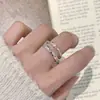 Anillo Minimalista Cool de Mariposa Hueca para Mujer, Diseño de Nicho de Moda, Anillo Abierto Delgado, Anillo para Dedo Índice, Moderno