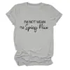 EU NÃO SOU MÁ, SOU PICANTE Camiseta Feminina Casual Fashionável de Gola Redonda e Manga Curta - Amazon Ebay Site Independente