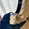 Tecido para Cortina Jacquard Cor Dopamina Azul Estilo Bauhaus Fabricante Shaoxing Keqiao Tecido Decorativo Colorido Tecido