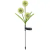 Flores Artificiales Solares, Girasoles, Dientes de León, Luces para Césped de Insertar en el Suelo, Luces Decorativas, Luces LED Impermeables para Paisajismo de Jardín
