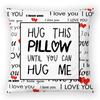 Comercio exterior feliz día de san valentín amor AMOR funda de almohada de terciopelo melocotón almohada funda de almohada fabricantes de plataforma transfronteriza suministro