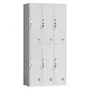 Armário de Aço, Gabinete de Metal, Armário para Dormitório de Funcionários, Academia, Vestiário de Banheiro, Armário de Armazenamento Espessado com Fechadura