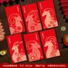 Sobres Rojos Fronterizos del Año del Cordero 2027 Modelo Nuevo Sobres de Dinero de la Suerte del Zodiaco Cordero para el Festival de Primavera, Personalizables con Logo, Bolsas de Sobres Rojos de Año Nuevo