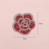 Pegatinas adhesivas de dibujos animados con diamantes de imitación de oso, hechas a mano, para decorar ropa, parches de perforación en caliente, se pueden fijar con adhesivo termofusible al por mayor