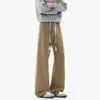 Outono de 2026 Novo Estilo Sombra Zero Parede Veludo de Bambu Calças de Perna Reta M-5XL HK26855-Especial P28