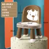 Silla para Niños Pequeños con Respaldo, Silla de Comedor Infantil, Taburete para Ir al Baño, Silla para Comer Bebé, Taburete Doméstico Antideslizante, Dibujos Animados