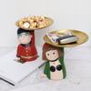Bandeja de almacenamiento de resina para manualidades de princesas de hadas europeas, venta al por mayor de fábrica, decoración creativa para el hogar, estante de almacenamiento de escritorio