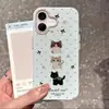 Aplicável à capa de celular iPhone 18 Pro Max Apple 17 Pro fofa à prova de quedas 16 Europeia e Americana 15 Pro Três Gatinhos