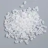 [Pacote com 500 Peças] DIY Artesanal Diamantes de Vidro em Formato de Coração Contas Soltas Furo Reto Corrente para Celular Acessórios de Cabelo Joias de Acrílico