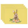 Mantel de Pascua transfronterizo lino patrón de huevo conejo impreso mantel de mesa fiesta atmósfera festiva vajilla decorativa