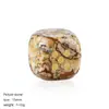 Dados de Cristal Natural Juego de Mesa de Ocio Transfronterizo Ágata Jade Tallado Estilo de Esquina Redondeada Dados de Piedra Semipreciosa Basados en Puntos de 15 mm