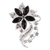 Broche Simples de Liga de Zinco com Cravação de Diamantes Estilo Japonês e Coreano Acessórios para Roupas Corsage Broche Anti-desfiamento Acessórios para Segurar Flores de Casamento