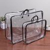 Bolsa de embalaje de textil para el hogar de PVC transparente bolsa para almacenamiento de manta edredón edredón de algodón almohada bolsa a prueba de polvo bolsa de alambre de acero