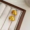 Aretes Cruzados Geométricos Cepillados, Textura Mate, Aretes de Estilo Lujo Ligero, Modernos Elegantes, Aretes para el Trabajo, Sensación de Alta Gama