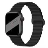 Atacado Adequado para Apple iWatch Pulseira de Relógio Magnética com Padrão Ondulado Pulseira Magnética Única de Silicone Pulseira Loop S10