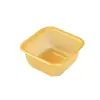 Caja de Ampolla Engrosada de PP Color Dorado con Bandeja Transparente, Caja Cuadrada de Plástico para Empaque de Pasteles de Luna, Bandeja para Pasteles de Luna, Caja de Regalo para Fiestas