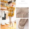 Leggings de Pierna con Torcedura Desgastada para Niñas de Primavera y Otoño Pantimedias de Terciopelo Delgado para Danza Pantalones con Forro Blanco