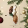 Decoración Navideña Ardilla Trepadora Artificial de Espuma Escena de Escritorio Adorno de Arreglo Árbol de Navidad Muñeco de Dibujos Animados Decoración Colgante