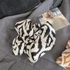 Moda Verão Nova Argola de Cabelo Estampa Leopardo Intestino Grosso Corda de Cabelo Elegante Simples Celebridade da Internet Tendão de Borracha Amarra de Corda Retro Versátil Mulheres