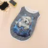Colete Fino de Primavera para Filhote Roupa de Pet Gato Teddy Roupas de Gato Verão Bulldog Francês Cachorrinho Bichon Roupas de Verão