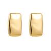 Aretes Transfronterizos Europeos y Americanos de Acero Inoxidable Oro de 18K Textura Geométrica Flor Aretes de Lujo Ligero Aretes Amazon AliExpress