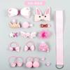 Set de 18 piezas Caja de regalo de conejo Lindo lazo Horquilla para el cabello Horquilla para niños Clip para niña pequeña Accesorios para el cabello