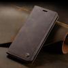 Adecuado para Funda de Teléfono Móvil Samsung S10 S9Plus Tarjeta Funda de Cuero para Teléfono Móvil S8 Retro Tapa Succión Magnética Cubierta Protectora S7