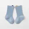 Calcetines para Bebé Otoño Nuevo Producto, Calcetines de Algodón Clase A para Bebé, Calcetines de Media Pantorrilla con Costuras Cosidas a Mano, Alta Elasticidad, No Aprietan las Piernas del Bebé