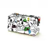 Bolsa de Maquillaje Cuadrada para Niñas Snoopy, Linda, Gran Capacidad, Bolsa de Almacenamiento de Escritorio, Tela de Lona, Bolso de Mano con Estampado a Doble Cara