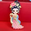 Imán de Nevera de Personaje de Ópera de Metal Maquillaje Facial de la Ópera de Pekín Imán de Souvenir Cultural y Creativo Mu Guiying Guan Yu Yang Guifei Succión Magnética