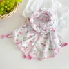 Bufanda Francesa de Lunares Estilo Coreano para Niños, No Hace Bolitas, Estilo Lento de Primavera, Moda Fina de Primavera y Otoño, Clase A