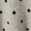 Ropa de mujer al por mayor transfronteriza 2026 otoño nuevo diseño nicho versátil moda suéter de punto jacquard de lunares