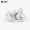 Tornillos de Perno Hexagonal Externo Grado 4.8 Jalís Tornillos Hexagonales Externos con Borde Cortado Pernos Hexagonales Hexagonal Galvanizado en Blanco