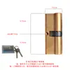Cilindro de Cerradura Anti-Robo para Puerta de Cobre Puro, Tipo Universal para Uso Doméstico, Cilindro de Cerradura de Cobre para Puerta de Entrada, Cilindro de Cerradura de Repuesto para Puerta Interior de Dormitorio