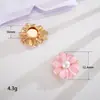 Botões Decorativos Modernos e Criativos, Abotoaduras para Camisa, Apliques Versáteis de Strass, Decorações Florais, Acessórios de Botão para Gola