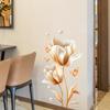 Nuevas Pegatinas de Pared 3D de Flores y Mariposas MK3221 Pegatinas Decorativas de Pared para Dormitorio Papel Tapiz Autoadhesivo