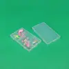 Caja de Plástico PP, Caja Plástica Plana Rectangular, Caja de Almacenamiento para Herramientas y Papelería, Caja Organizadora para Documentos y Recibos, Caja Transparente