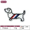 Parches Bordados en Stock Venta al por Mayor Accesorios para Ropa de Perro Dachshund Parches Tela Bordada para Toallas Diseños de Insignias para Perros Pequeños