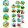Set de 10 Pegatinas de Donas 3.8cm Pegatinas de Planeta Unicornio Pegatinas de Huevo de Dinosaurio Pegatinas para Niños