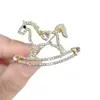 Broche de Caballo del Zodiaco Nuevo Más Vendido para Hombres y Mujeres, Corsage de Diseño Creativo, Pin de Pony Exquisito y Versátil al por Mayor