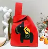 2026 Ano do Cavalo Saco de Presente Vermelho de Ano Novo Bolsa da Sorte de Tricô de Mão Exquisite Saco de Presente de Ano Novo
