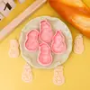Serie Navideña Moldes para Galletas Pingüino Navideño Dibujos Animados 3D Moldes para Galletas Arcilla DIY Galletas Impresión Artificial