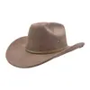 Aliexpress Amazon Chapéu Jazz Outono e Inverno Chapéu Cavaleiro Ocidental Chapéu Cowboy Suede Macio Chapéu de Coco Aba Larga Masculino e Feminino