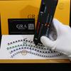 Pulsera de Tenis Blanca y Negra de Venta Caliente Transfronteriza, Clásica y Versátil, Joyería de Cuatro Garras de una Sola Fila, Cadena de Tenis de Moissanita
